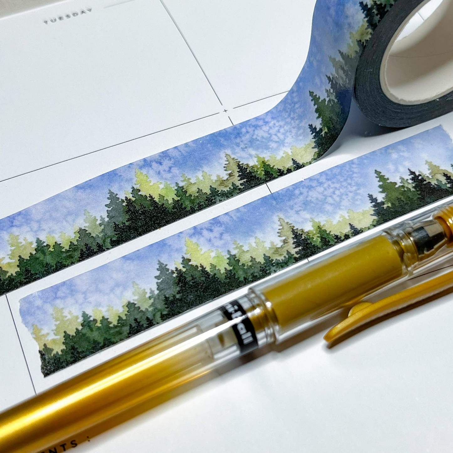 Evergreen Trees Washi Tape