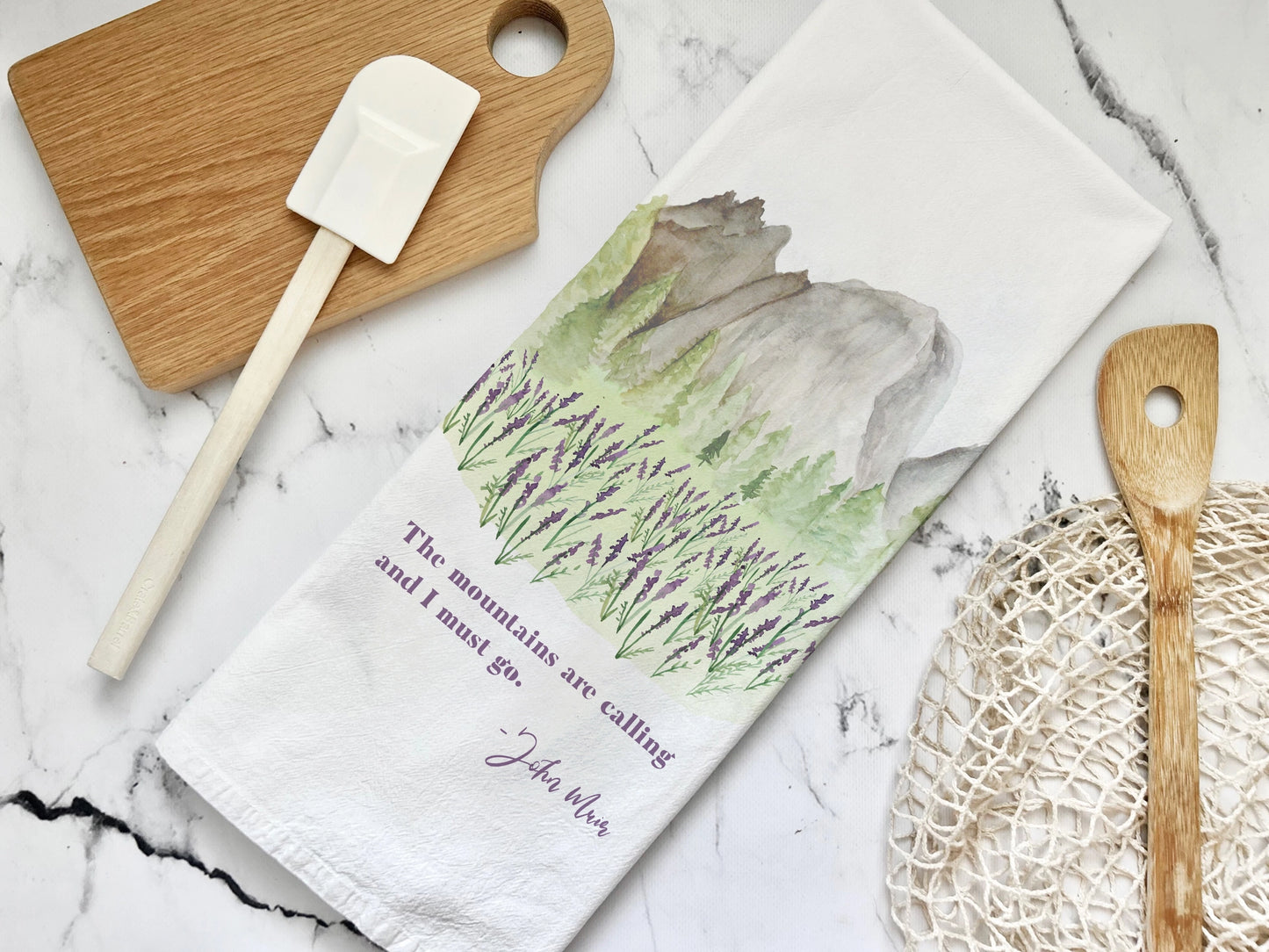 Mountains Tea Towel