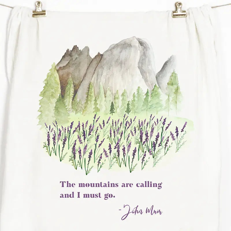 Mountains Tea Towel