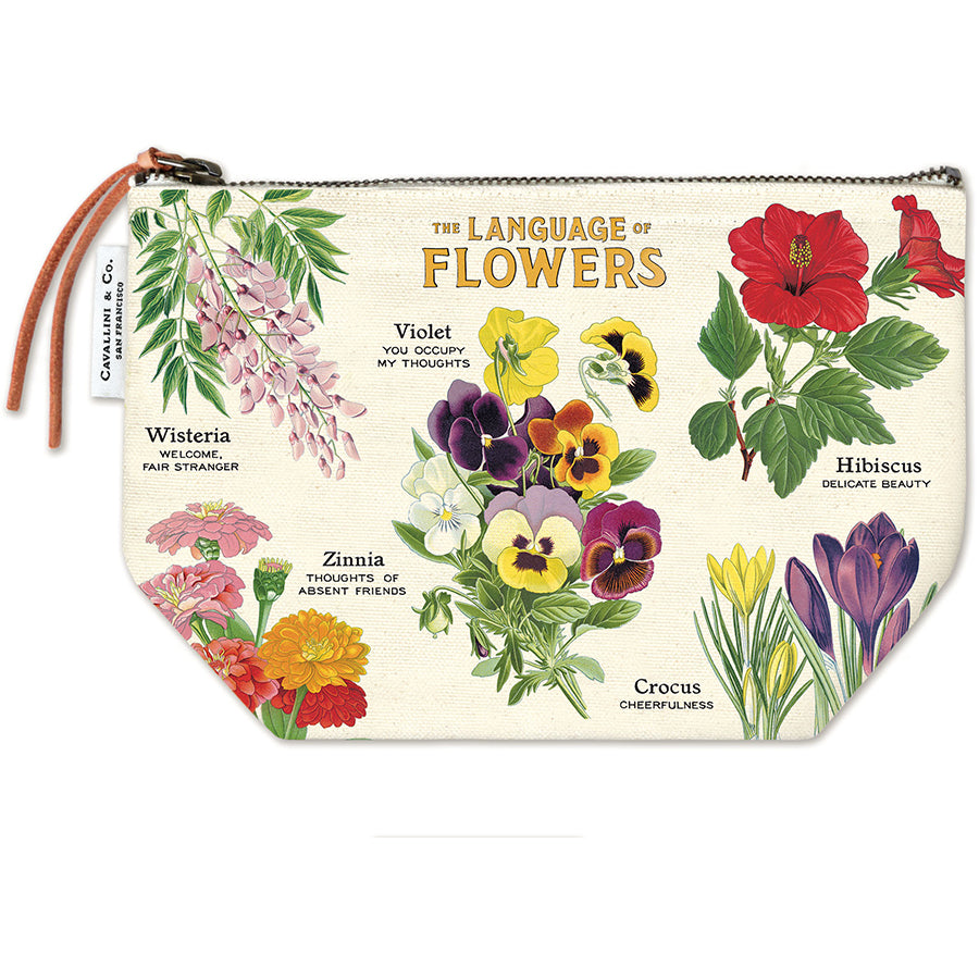 Language of Flowers Zippered Pouch