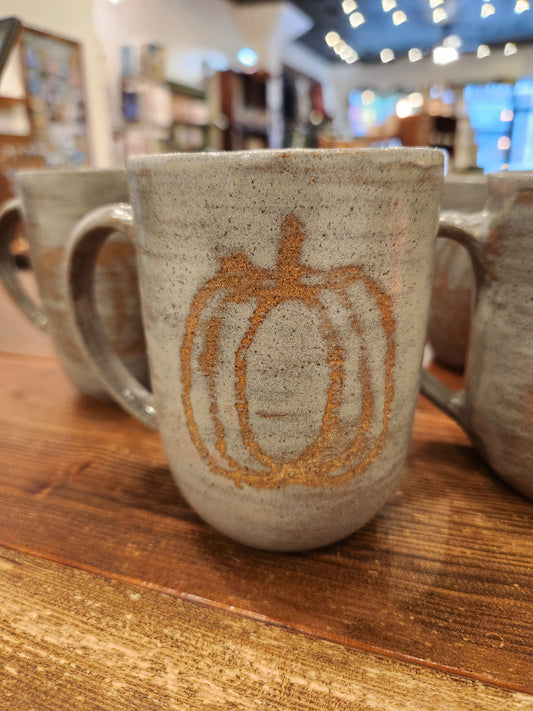 Fall Pumpkin Pottery Mug