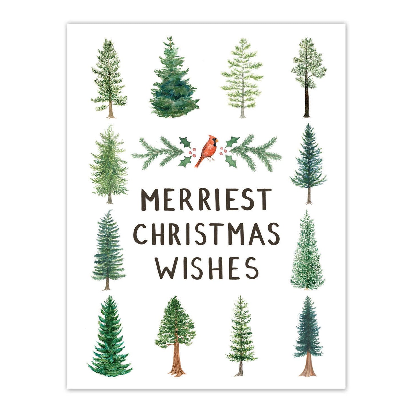 Trees Christmas Card