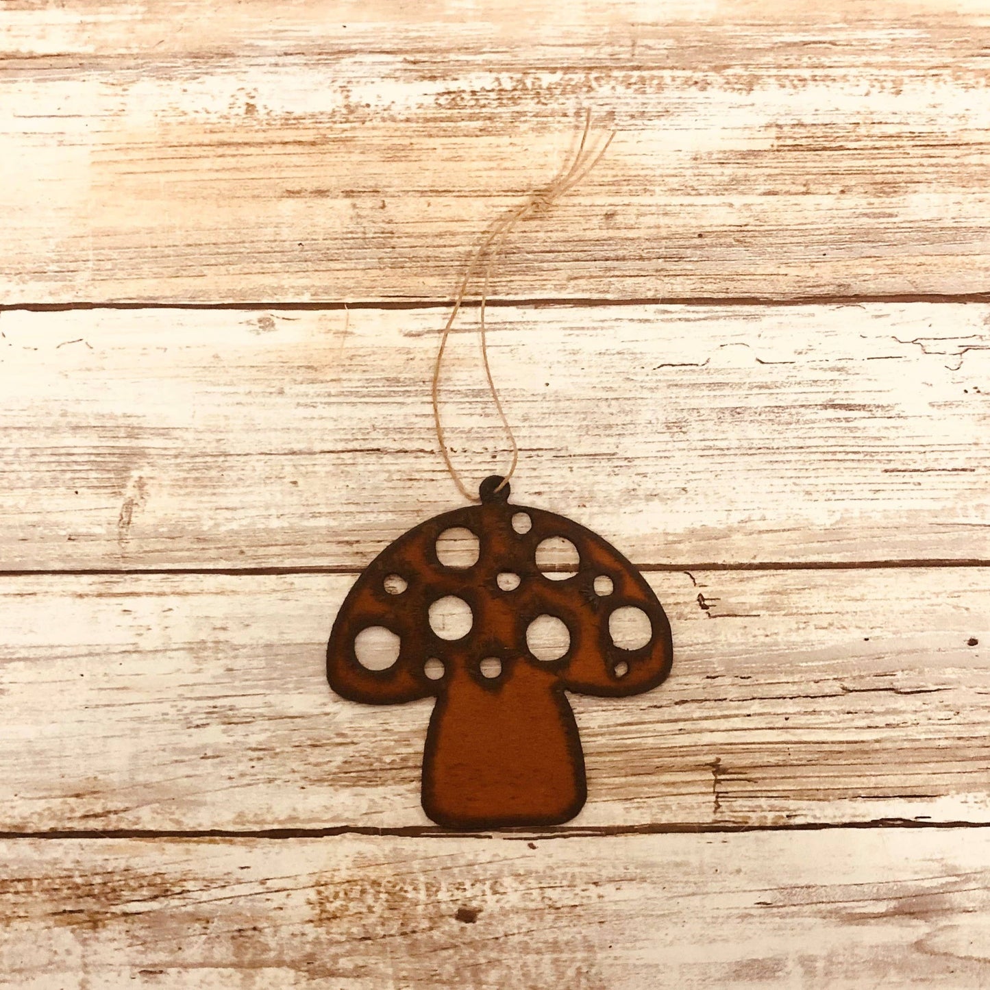 Metal Mushroom Ornament