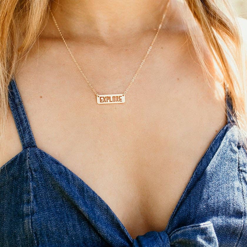 Explore Bar Necklace
