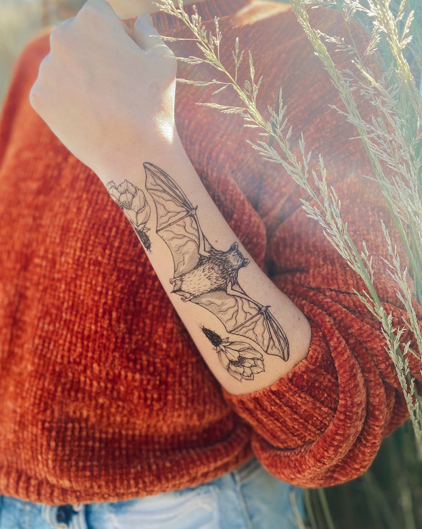 Bat Temporary Tattoo