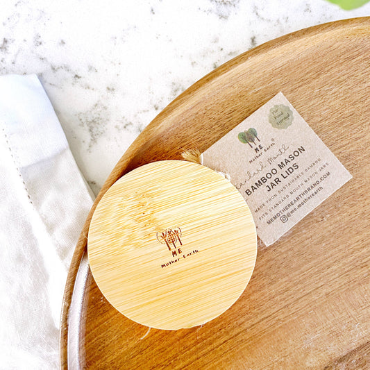 Standard Solid Bamboo Mason Jar lids