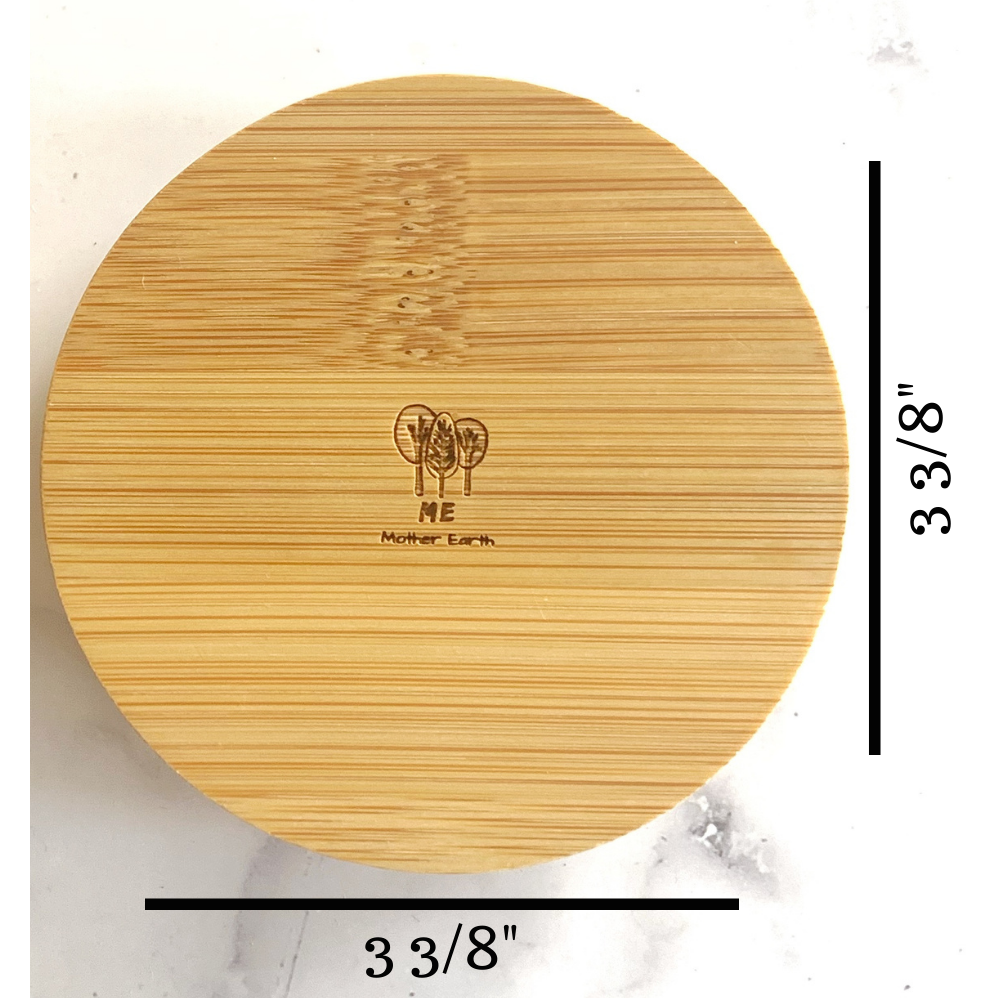 Wide Mouth Solid Bamboo Mason Jar Lid