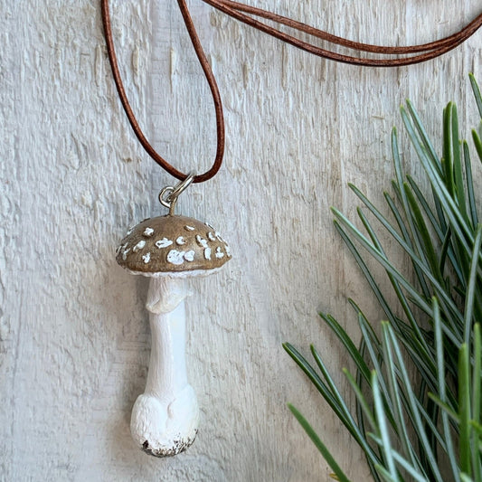 Amanita Pantherina Mushroom Necklace