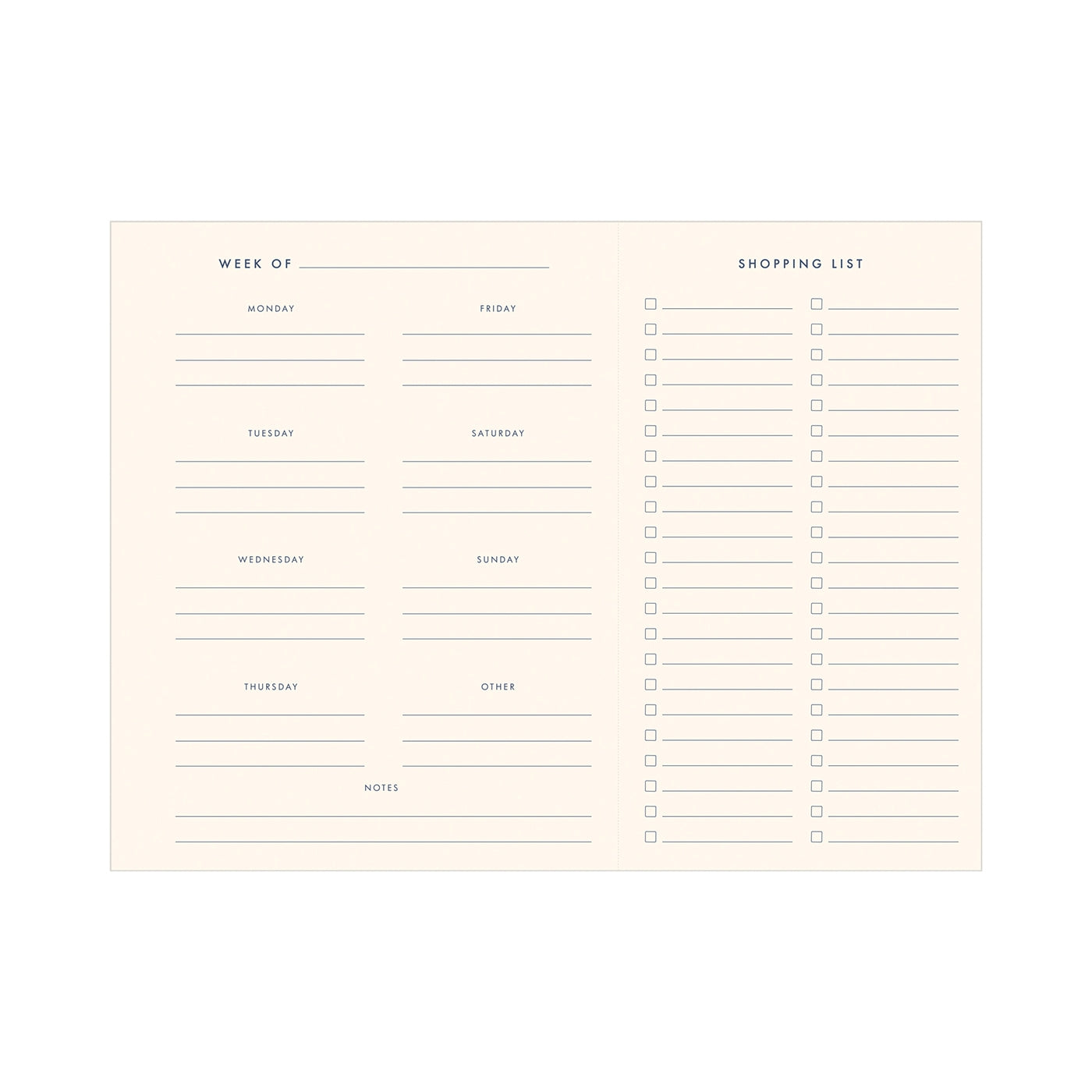 Made With Love Meal Planner