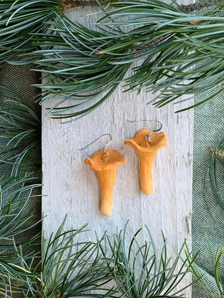 Chanterelle Mushrooms Earrings