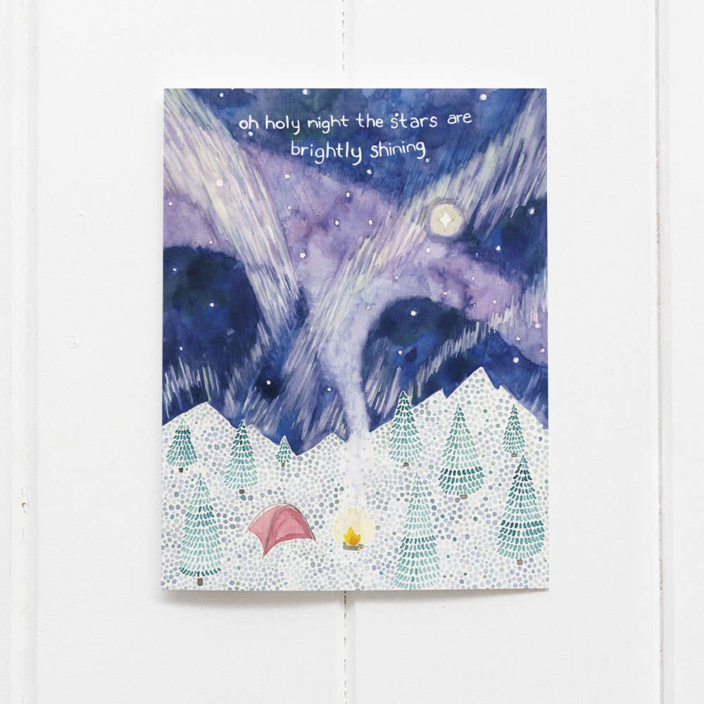 Camping Christmas Card