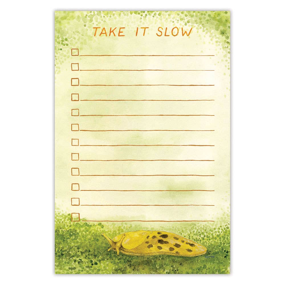 Banana Slug Take It Slow Notepad
