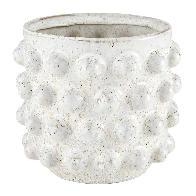 White Dot Planter - Large