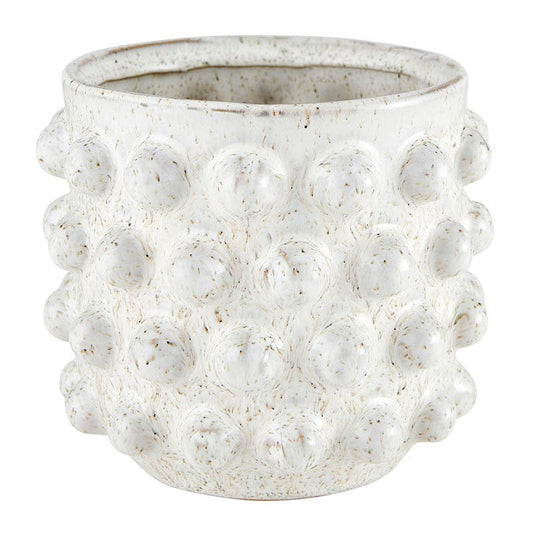White Dot Planter - Large