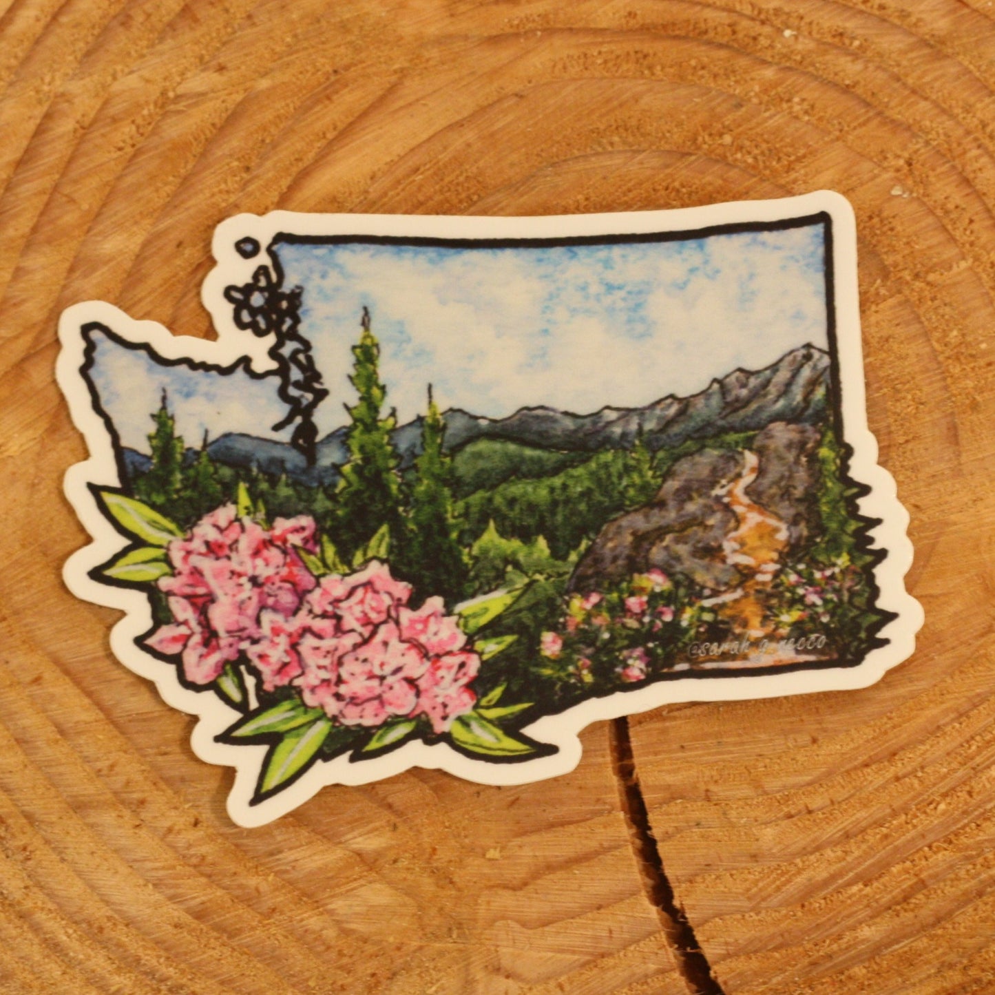Washington State Rhody Sticker
