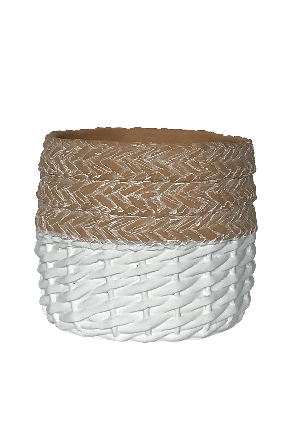 Planter-White/Natural