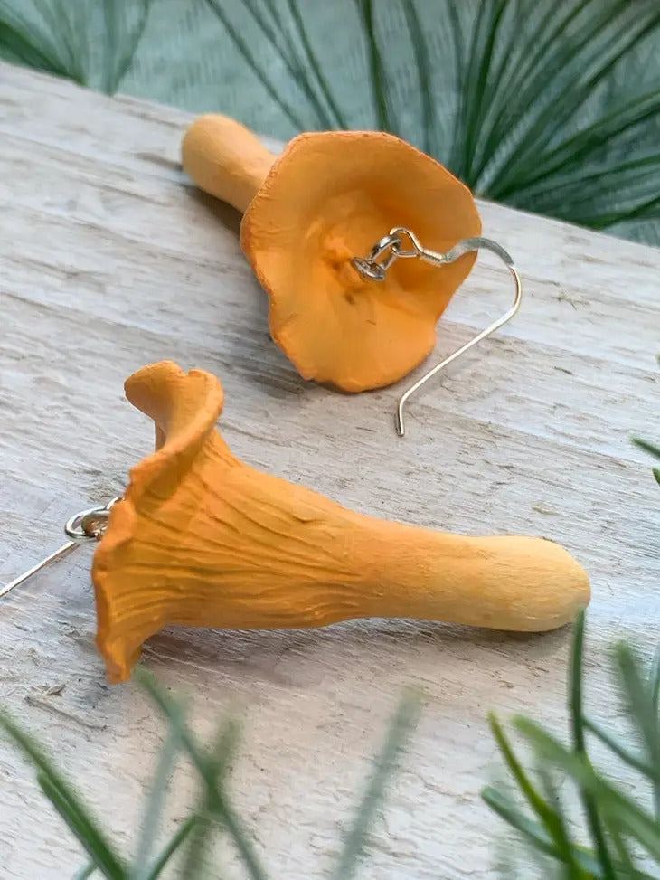 Chanterelle Mushrooms Earrings