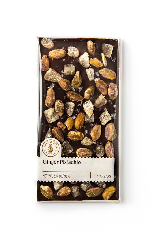 Ginger Pistachio Chocolate Bar