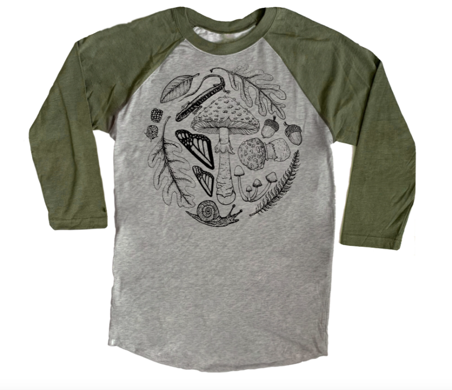 Forest Floor Baseball Tee