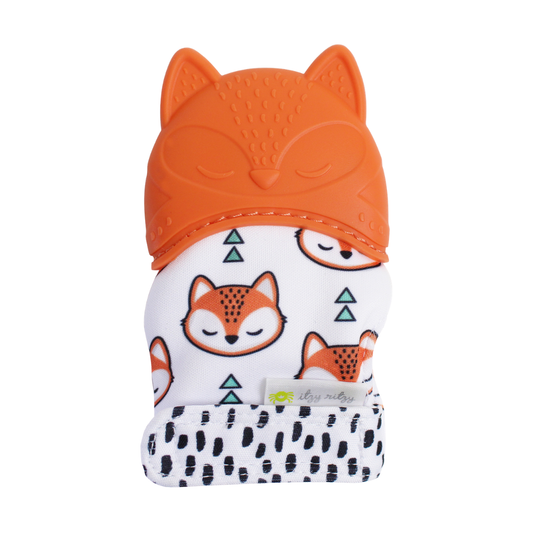 Silicone Teething Mitt Fox