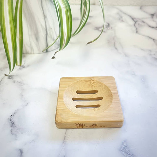 Square Bamboo Soap Dish