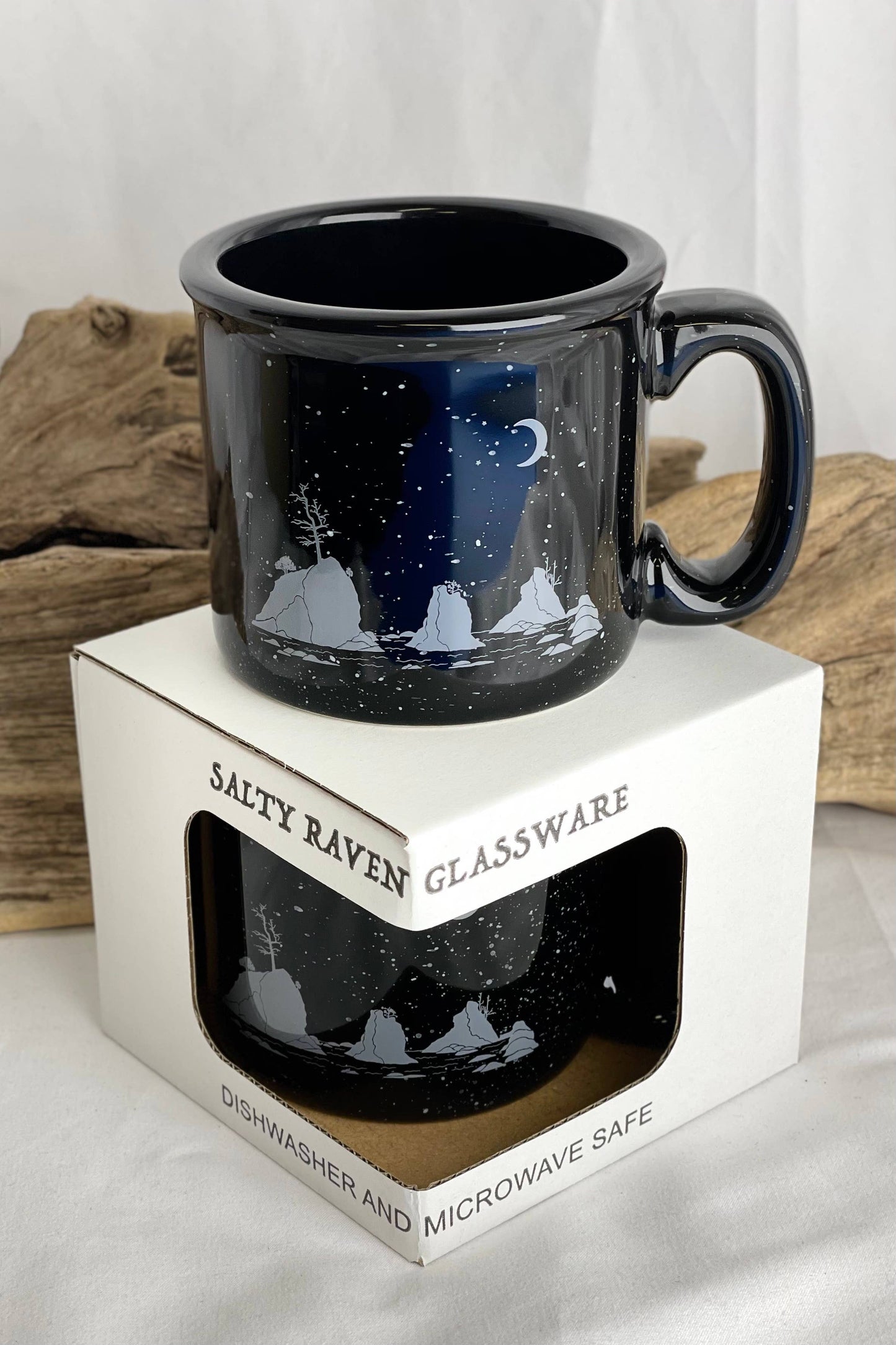 Moon Over Three Graces Mug