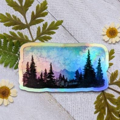 Holographic Landscape Sticker