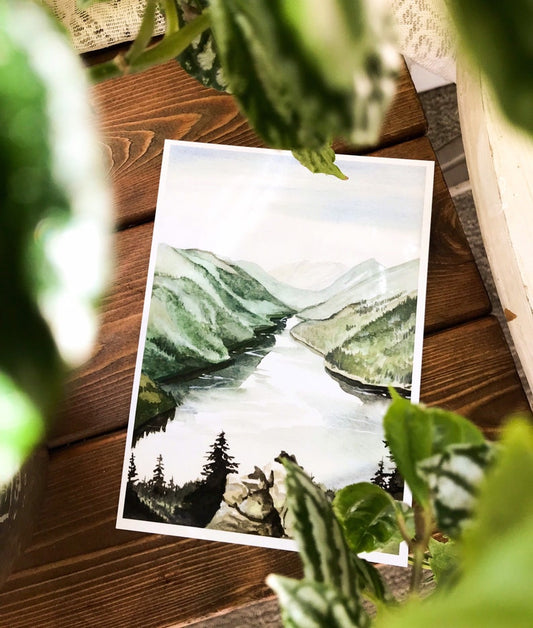 Lake Crescent Storm King Art Print