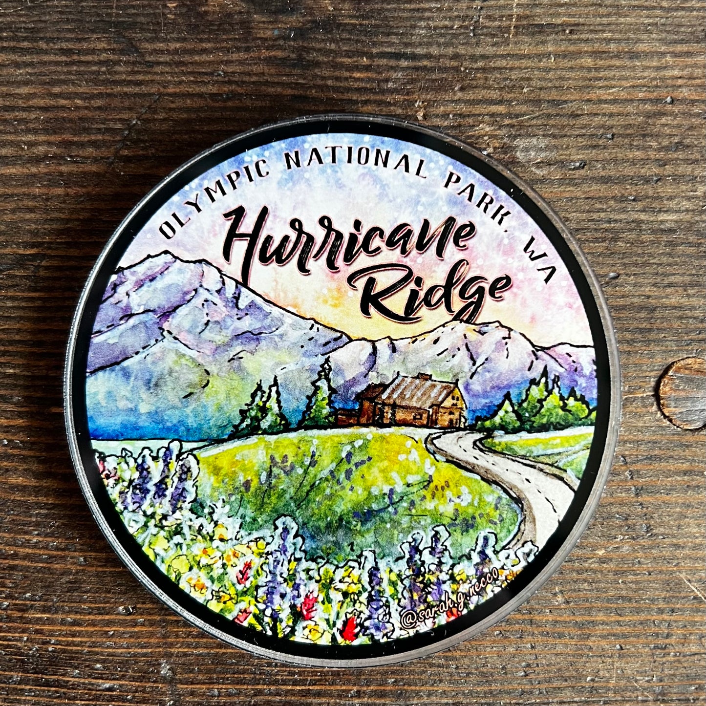 Hurricane Ridge Acrylic Magnet