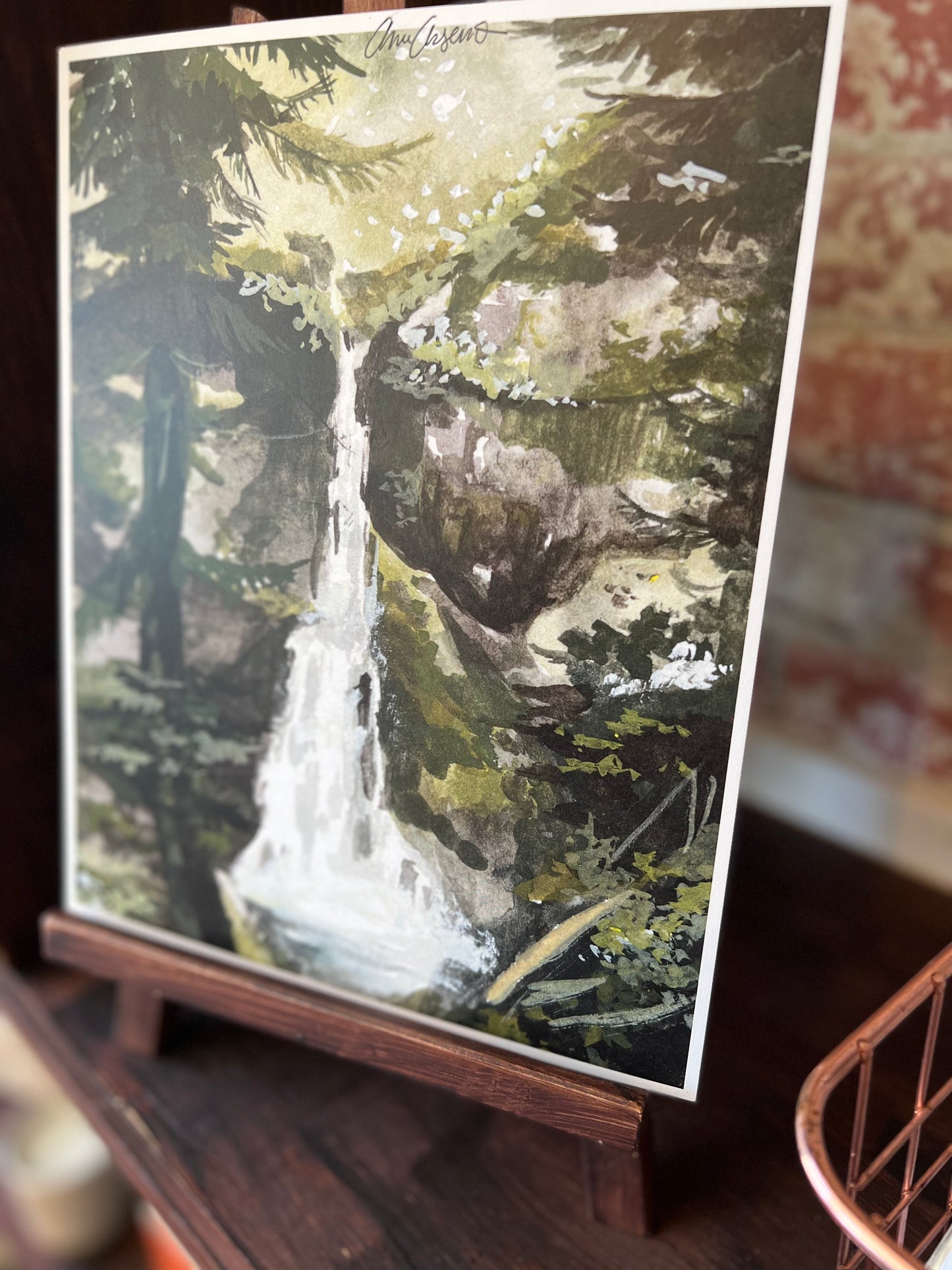 Marymere Falls Art Print