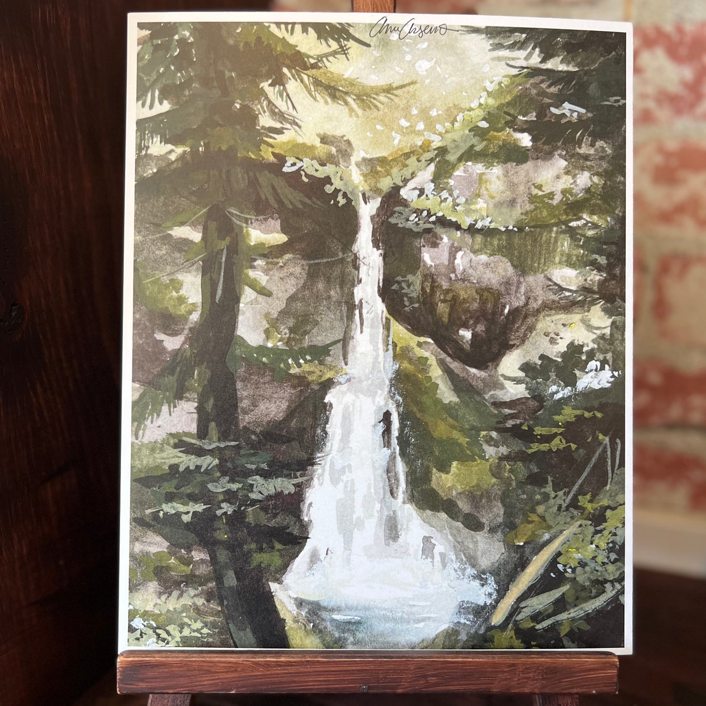 Marymere Falls Art Print