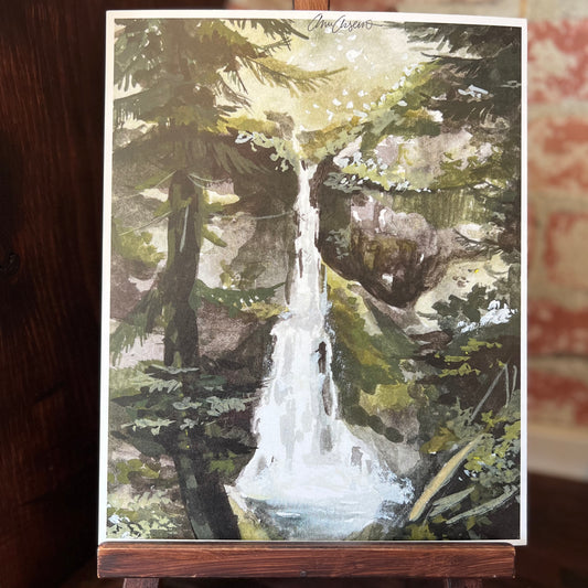 Marymere Falls Art Print