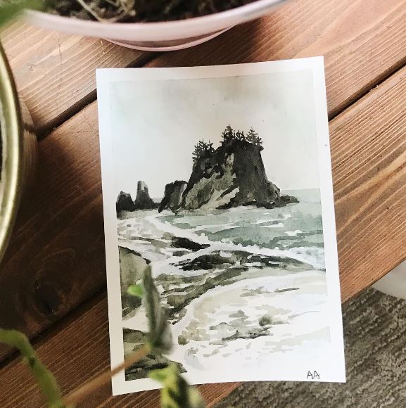 Rialto Beach Art Print 8x10