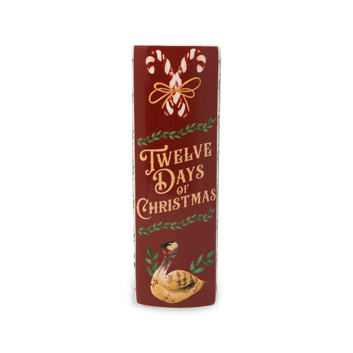 Large Book Vase, Twelve Days of Christmas