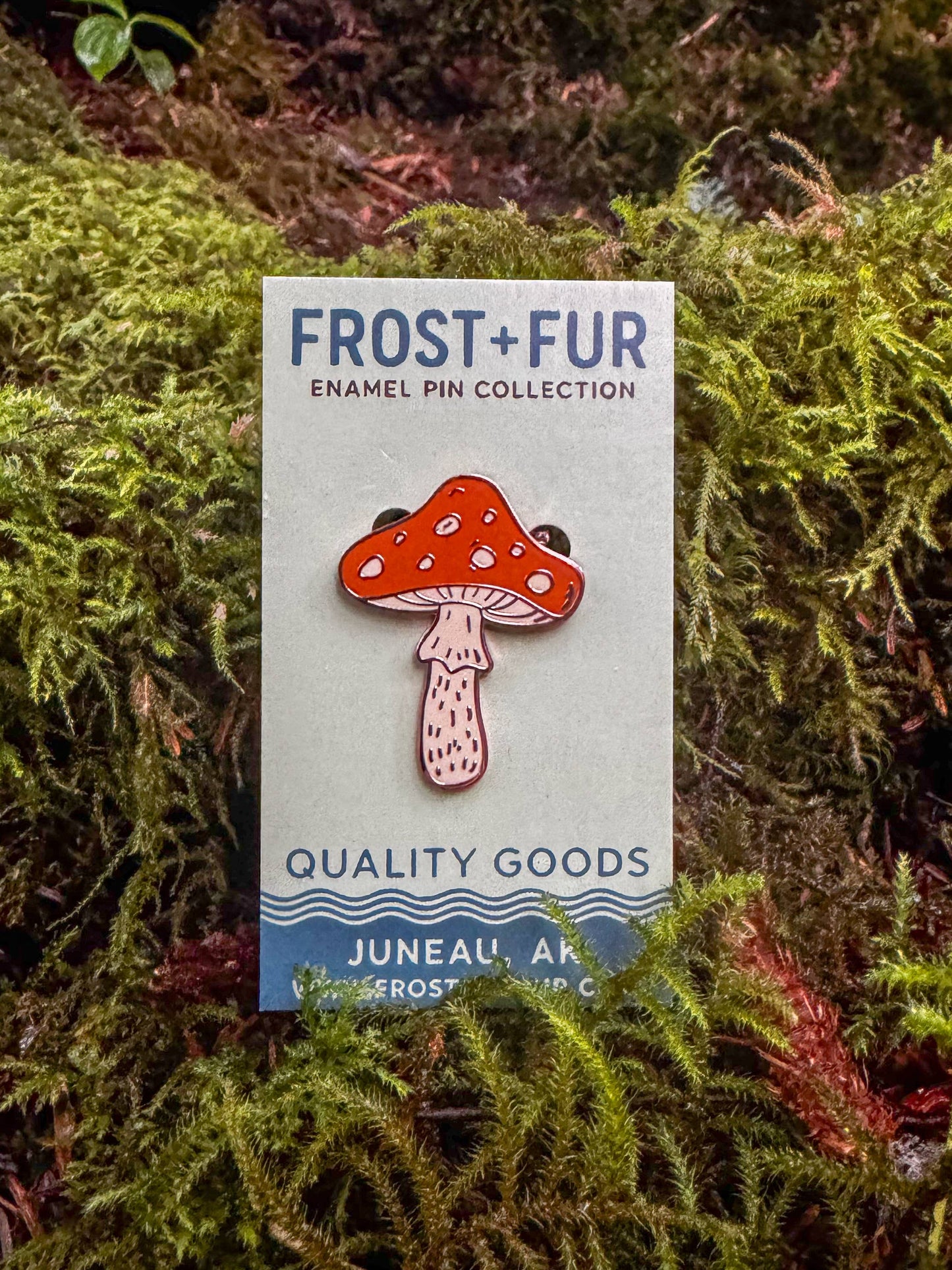Amanita Enamel Pin