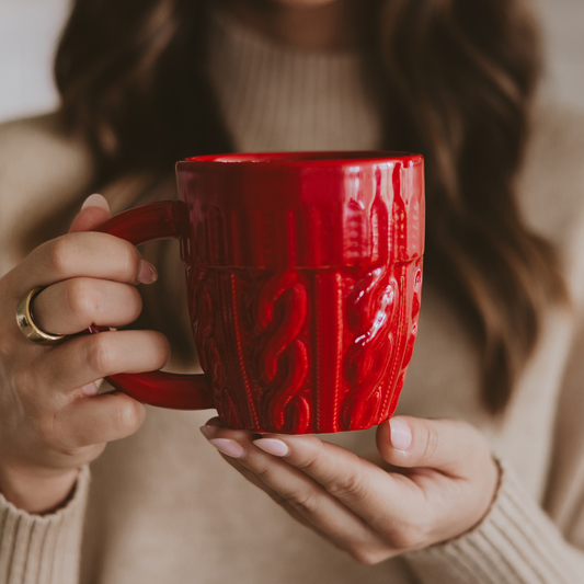 Red Sweater Coffee Mug