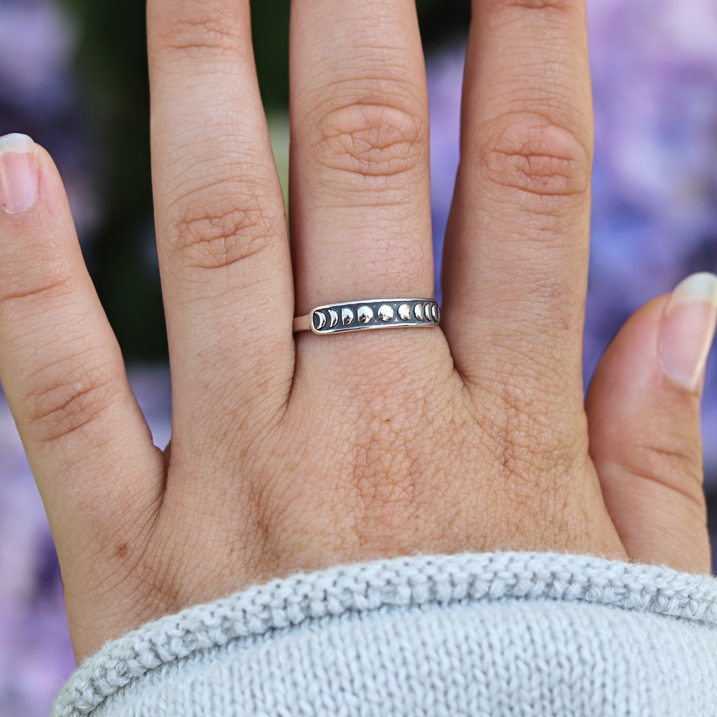 Moon Phases Dark Ring