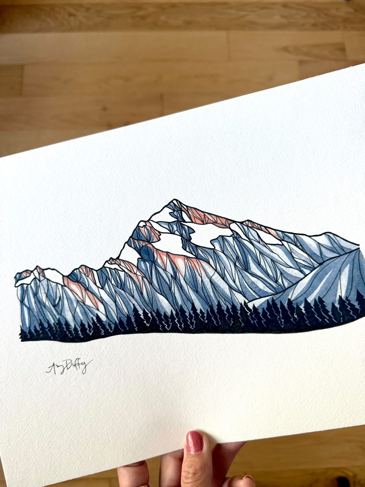 Mt. Angeles Glow Print