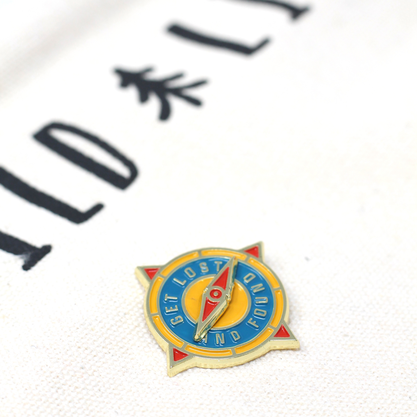 Lead The Way Compass Enamel Pin