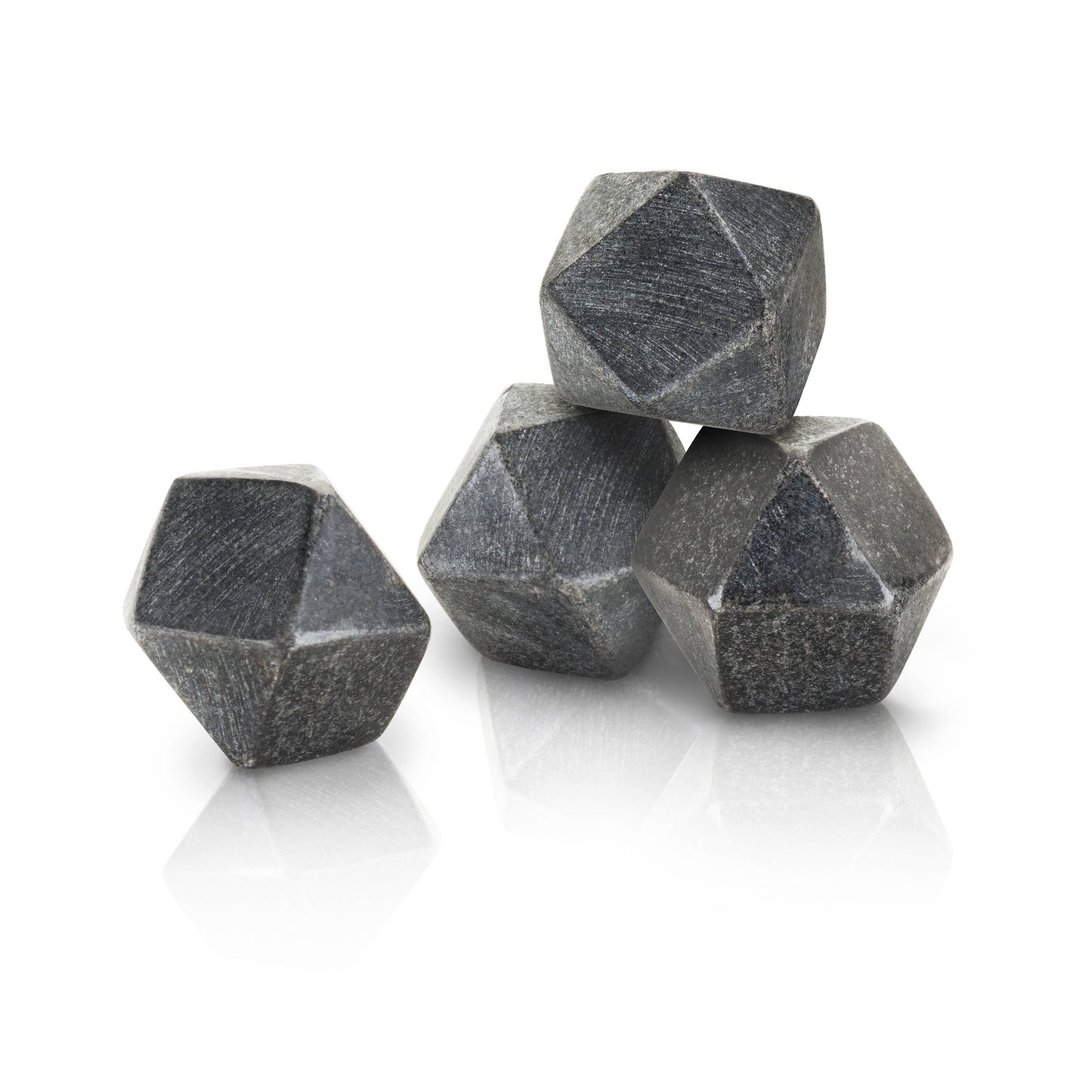 Glacier Rocks® Hexagonal Basalt Rock Ice Stones - Set of 4