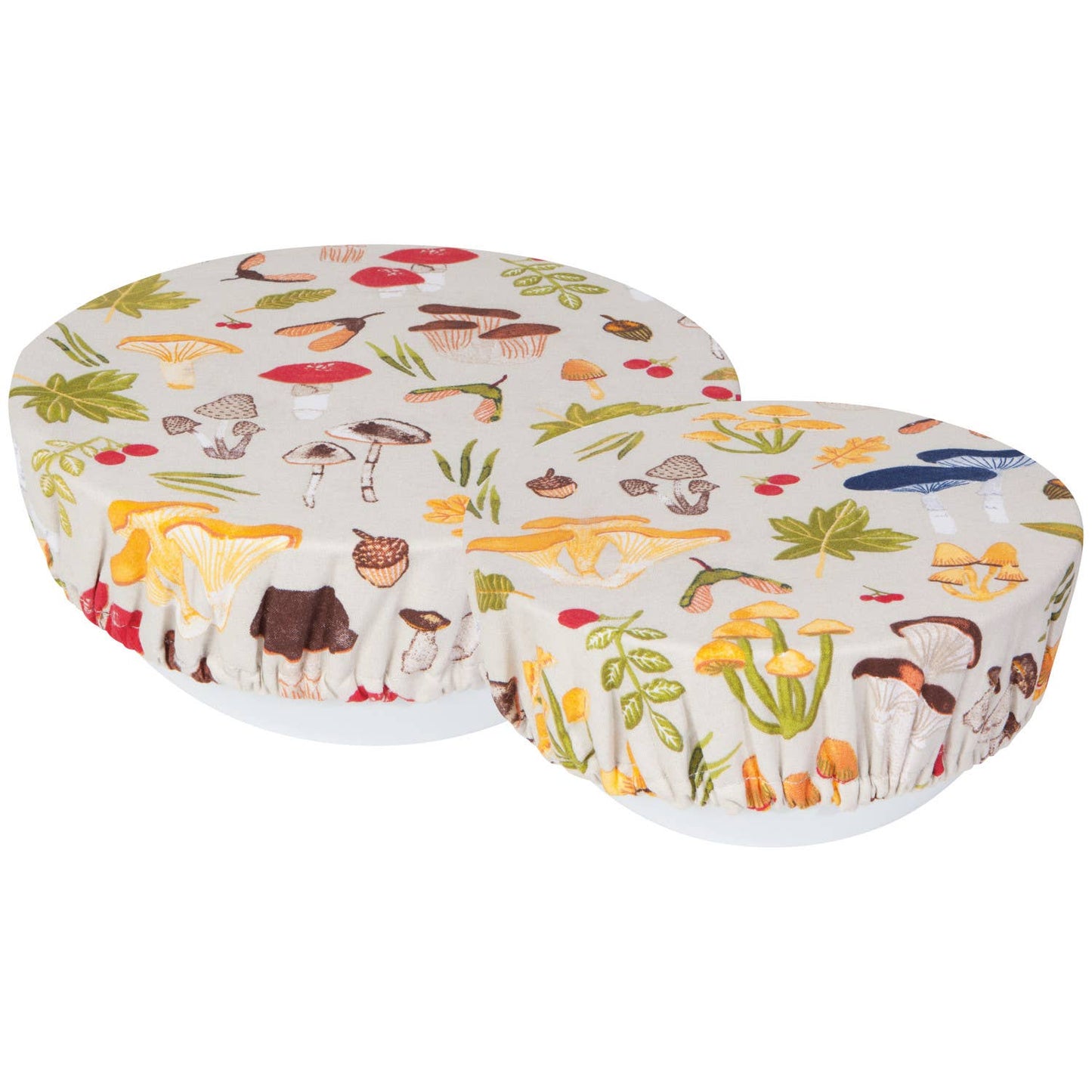 Field Mushrooms Bowl Covers Set of 2