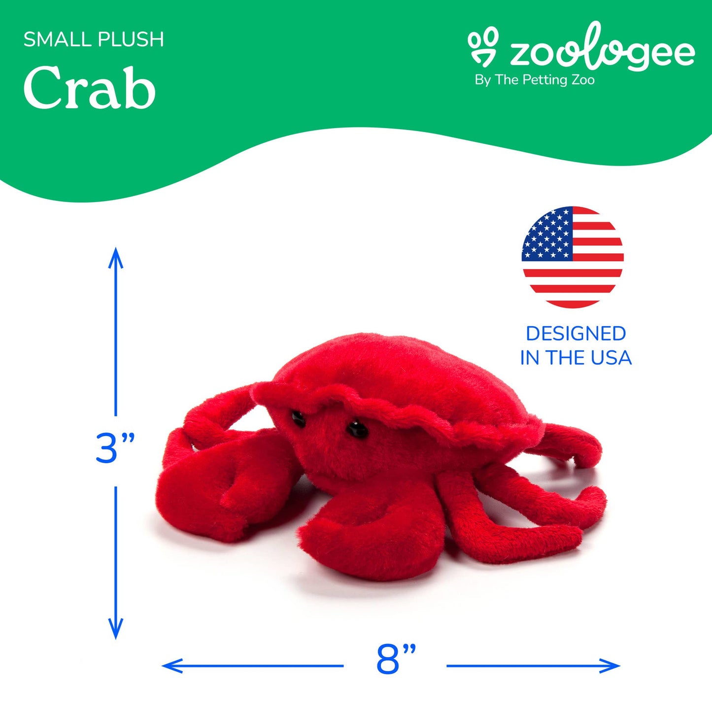 8" Scoopz Crab Sea Life
