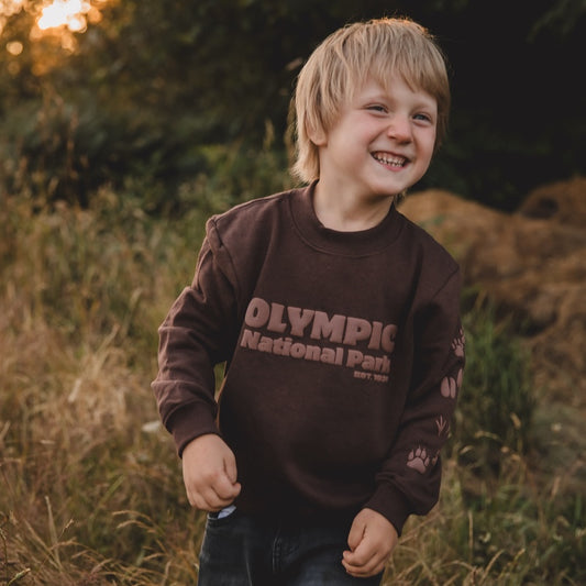 Olympic National Park Crewneck Sweatshirt Kids Sizes