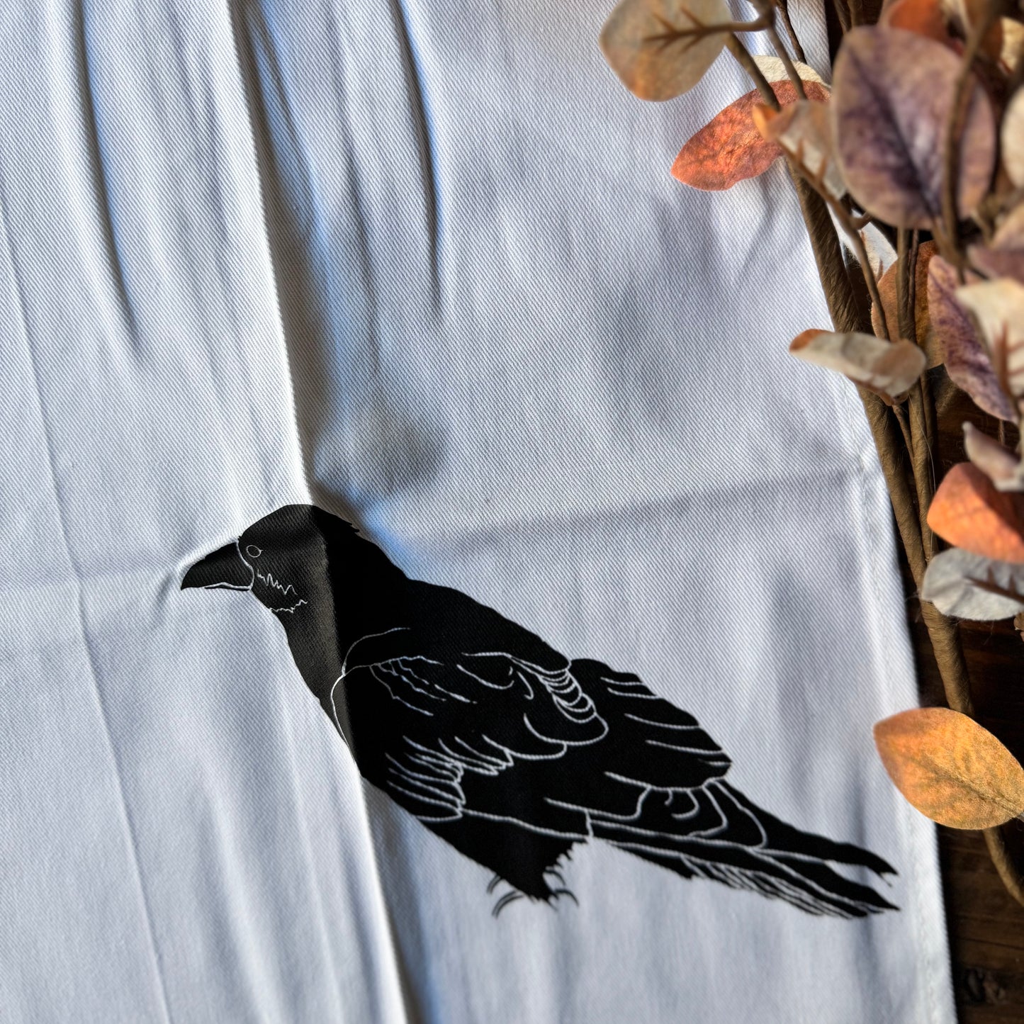 Raven Tea Towel