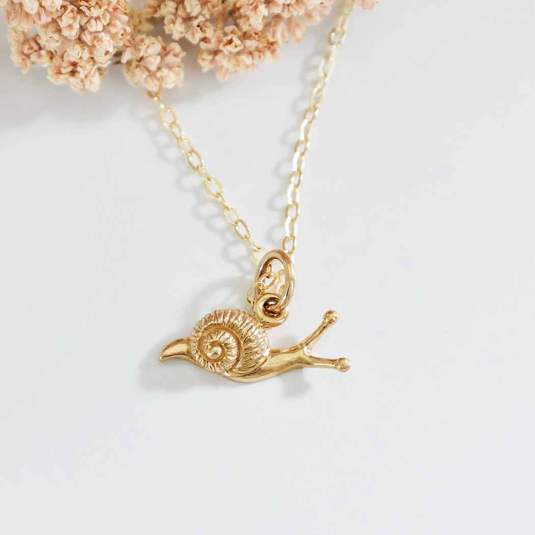 Sterling Silver Snail Necklace