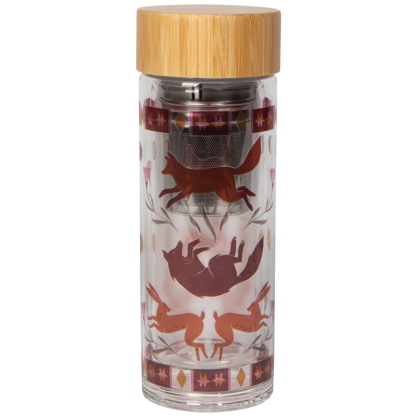 Folktale Glass Tea Infuser Bottle