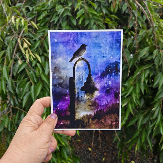 Mystical Crow Art Print 5x7