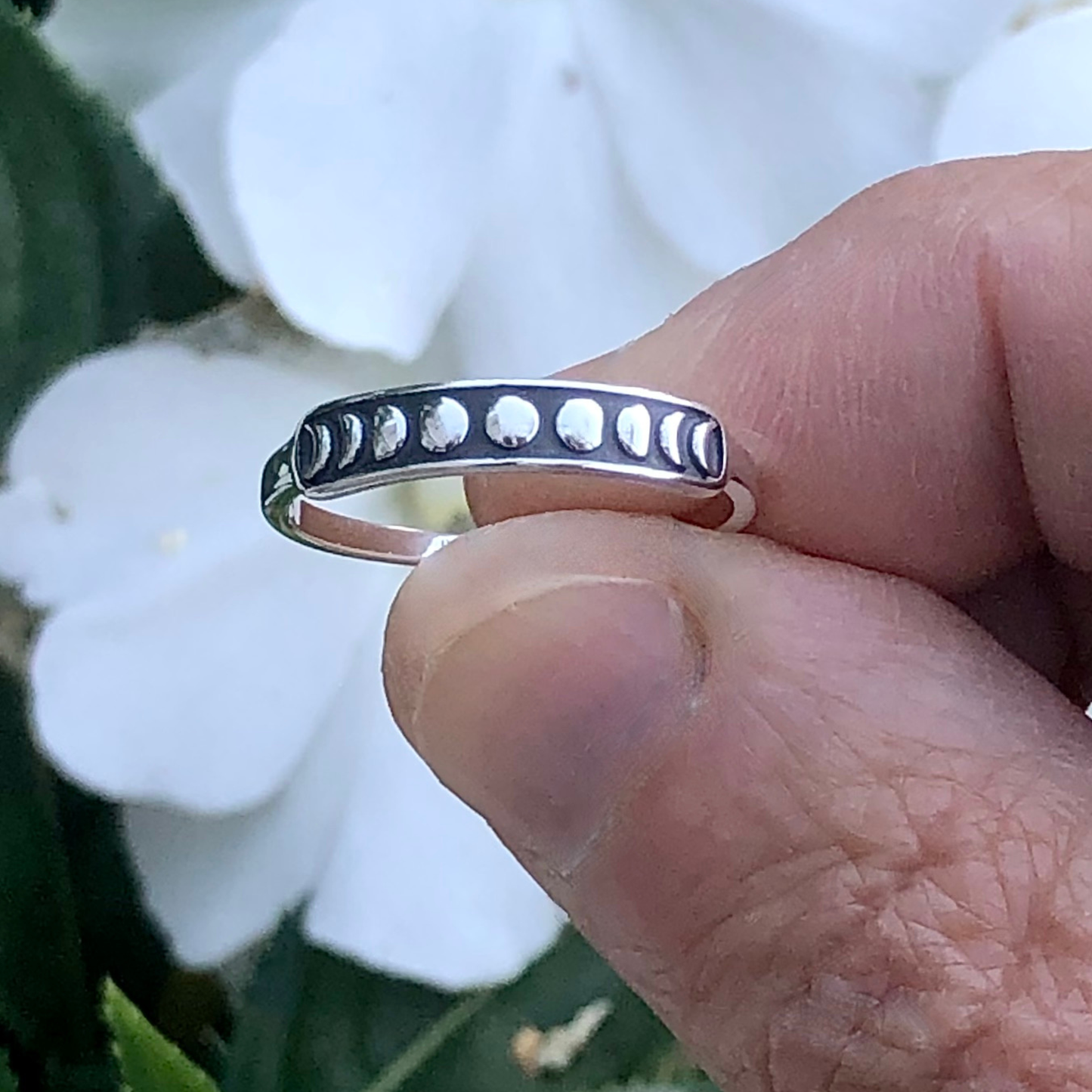 Moon Phases Dark Ring
