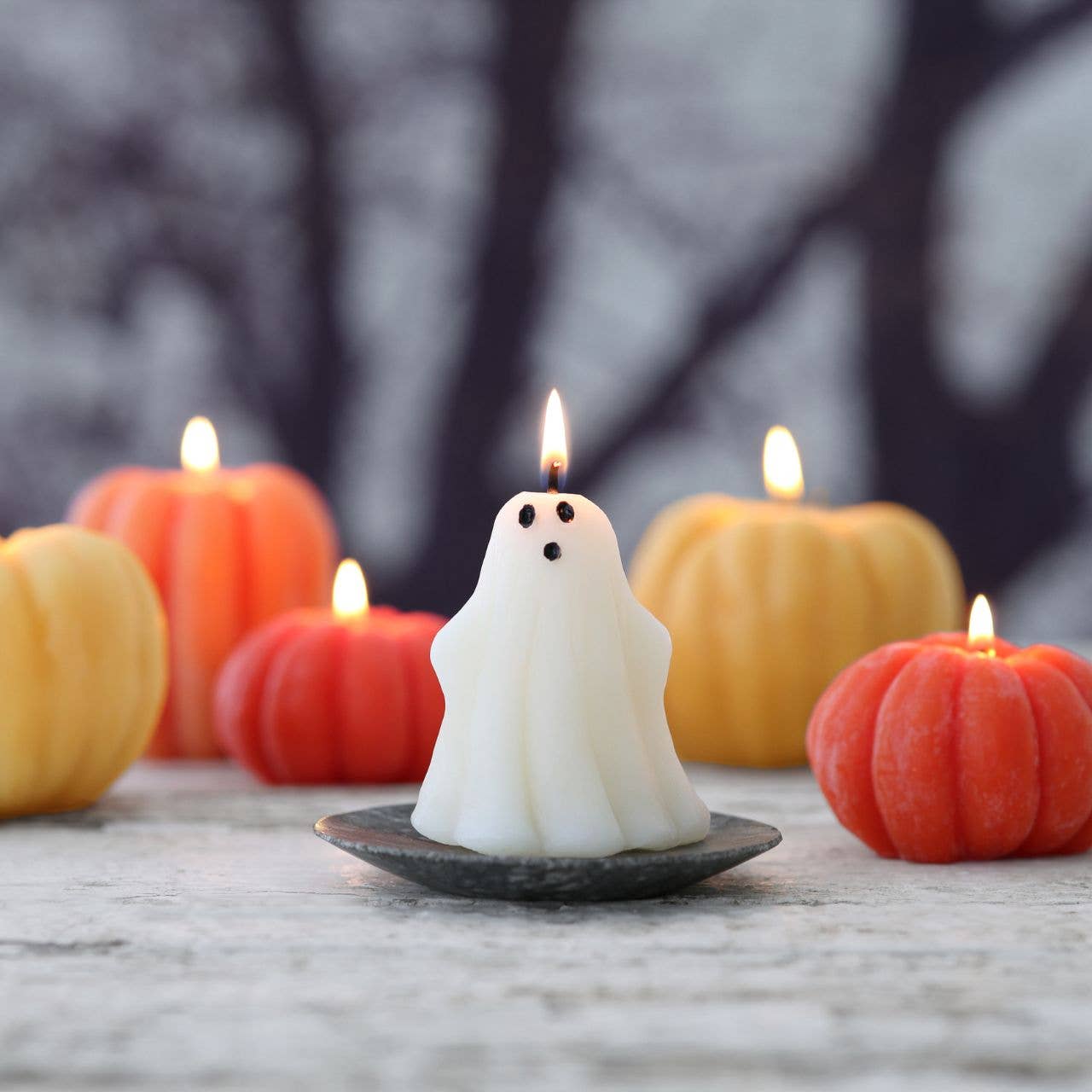 Ghost Beeswax Candle