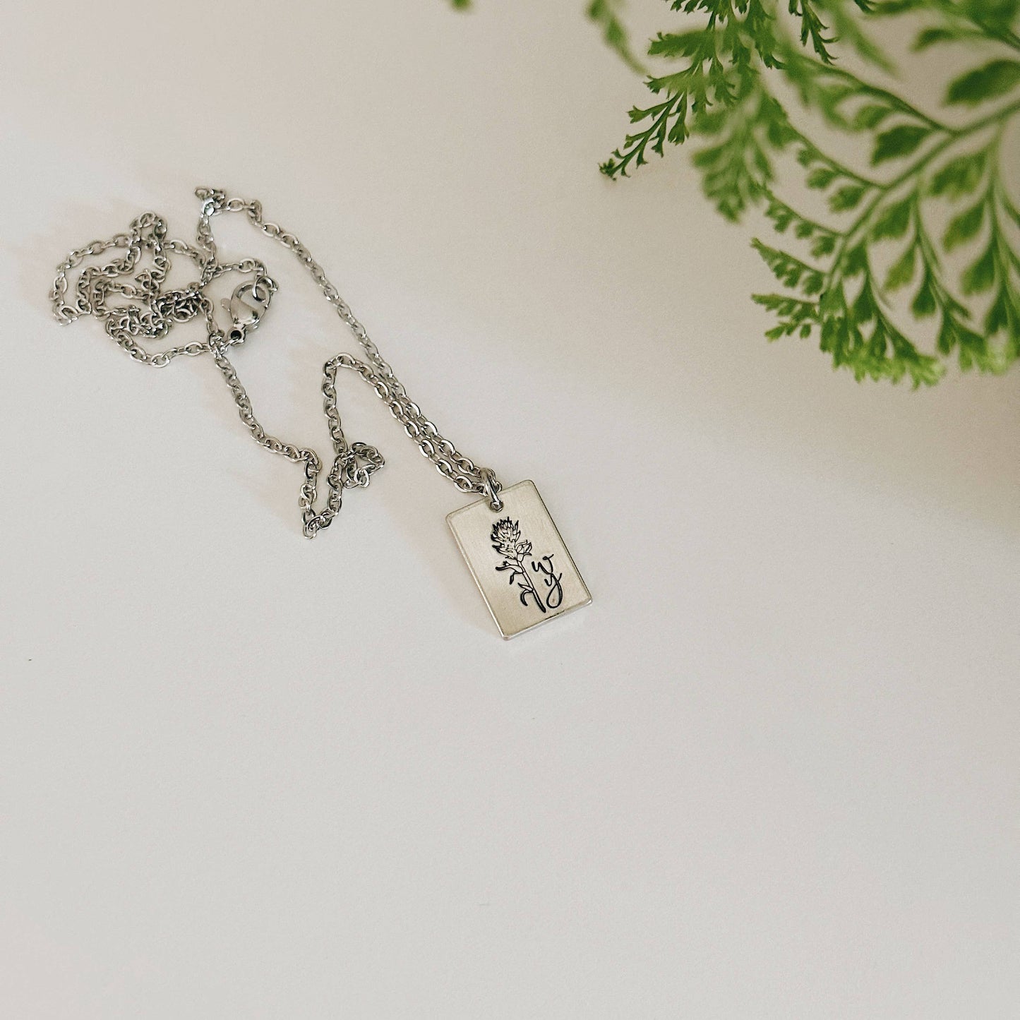 Indian Paintbrush Necklace